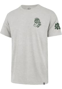47 Michigan State Spartans Grey Franklin Fieldhouse Short Sleeve Fashion T Shirt