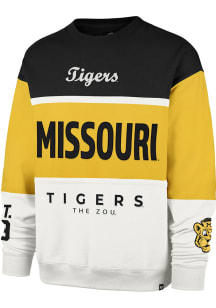 47 Missouri Tigers Mens Gold On Five Maximalist Long Sleeve Crew Sweatshirt