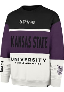 Mens K-State Wildcats Purple 47 On Five Maximalist Crew Sweatshirt