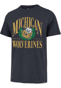 Michigan Wolverines Blue 47 Pitchout Franklin Short Sleeve Fashion T Shirt