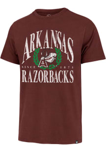 47 Arkansas Razorbacks Red Pitchout Franklin Short Sleeve Fashion T Shirt