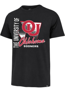 47 Oklahoma Sooners Black Side Arm Franklin Short Sleeve Fashion T Shirt