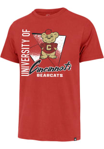 47 Cincinnati Bearcats Red Side Arm Franklin Short Sleeve Fashion T Shirt