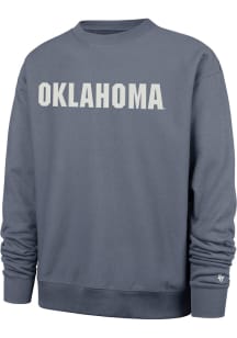 47 Oklahoma Sooners Mens Charcoal Trademark Foundation Long Sleeve Crew Sweatshirt