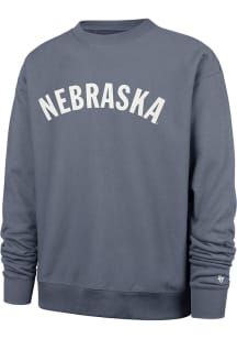 Mens Nebraska Cornhuskers Charcoal 47 Trademark Foundation Crew Sweatshirt