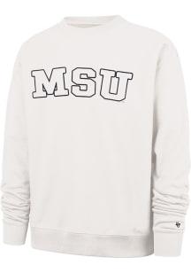 Mens Michigan State Spartans Ivory 47 Trademark Foundation Crew Sweatshirt