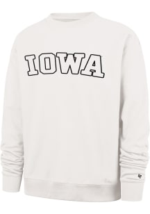 Mens Iowa Hawkeyes Ivory 47 Trademark Foundation Crew Sweatshirt