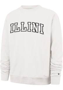 Mens Illinois Fighting Illini Ivory 47 Trademark Foundation Crew Sweatshirt