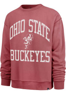 Mens Ohio State Buckeyes Red 47 Wave Rider River Crew Sweatshirt