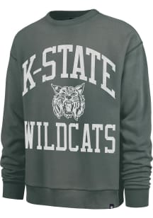 Mens K-State Wildcats Dark Grey 47 Wave Rider River Crew Sweatshirt