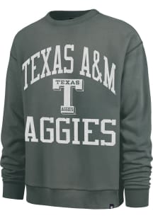 47 Texas A&amp;M Aggies Mens Dark Grey Wave Rider River Long Sleeve Crew Sweatshirt