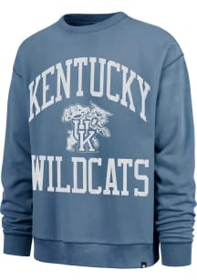 47 Kentucky Wildcats Mens Blue Wave Rider River Long Sleeve Crew Sweatshirt