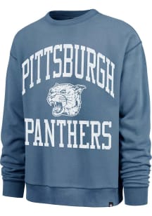 Mens Pitt Panthers Blue 47 Wave Rider River Crew Sweatshirt