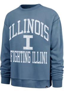 Mens Illinois Fighting Illini Blue 47 Wave Rider River Crew Sweatshirt
