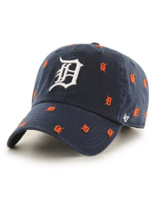47 Detroit Tigers Navy Blue Confetti Clean Up Womens Adjustable Hat