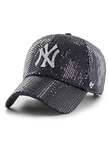 47 New York Yankees Navy Blue Dazzle Logo Clean Up Womens Adjustable Hat