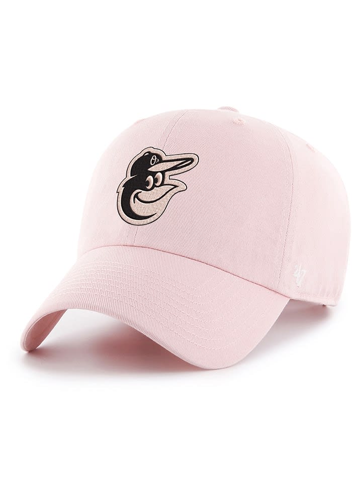 Baltimore Orioles Clean Up PINK 47 Youth Adjustable Hat - 48023248