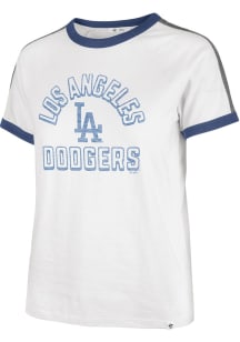 47 Los Angeles Dodgers Womens White Peyton Short Sleeve T-Shirt