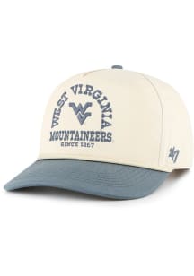 47 West Virginia Mountaineers 2T Canyon Ranchero Hitch Adjustable Hat - Ivory