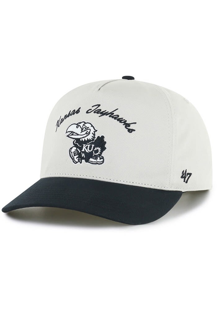 47 Kansas Jayhawks Stable Hitch Adjustable Hat - Ivory