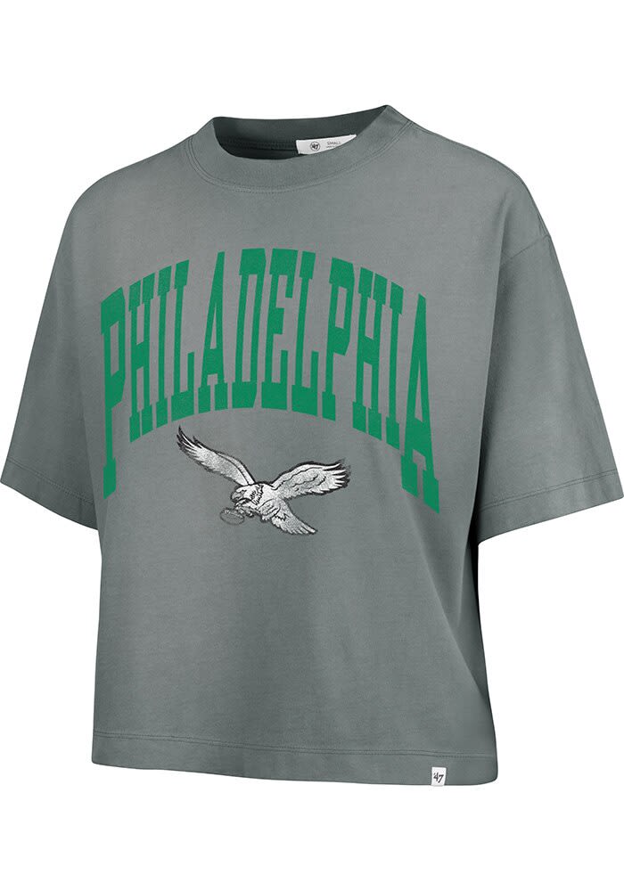 47 Philadelphia Eagles Womens GREY Shale T-Shirt - 48023362