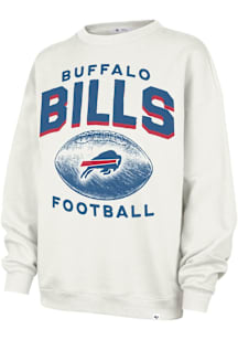 47 Buffalo Bills Womens White Arch Crew Sweatshirt