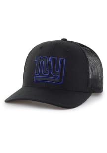 47 New York Giants Strap Trucker Style Adjustable Hat - Black