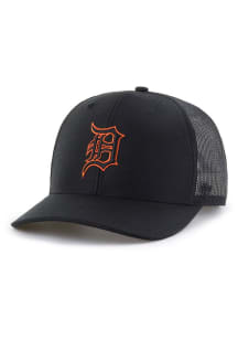 47 Detroit Tigers Outline Trucker Adjustable Hat - Black