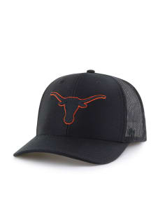47 Texas Longhorns Outline Trucker Adjustable Hat - Black
