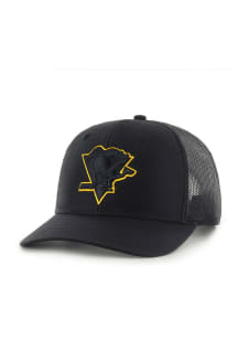 47 Pittsburgh Penguins Outline Trucker Adjustable Hat - Black