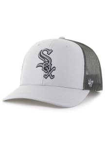 47 Chicago White Sox Outline Trucker Adjustable Hat - Grey