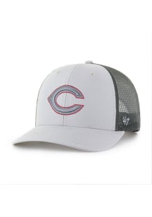 47 Cincinnati Reds Outline Trucker Adjustable Hat - Grey