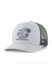 47 Central Michigan Chippewas Outline Trucker Adjustable Hat - Grey