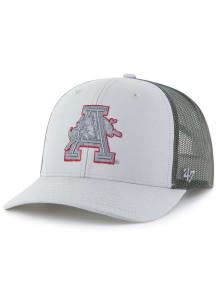 47 Arkansas Razorbacks Outline Trucker Adjustable Hat - Grey