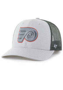 47 Philadelphia Flyers Outline Trucker Adjustable Hat - Grey