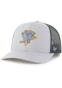 47 Pittsburgh Penguins Outline Trucker Adjustable Hat - Grey