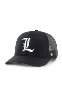 47 Louisville Cardinals White Logo Trucker Adjustable Hat - Black