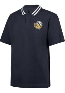 Mens Michigan Wolverines Blue 47 Knox Rugby Short Sleeve Polo Shirt