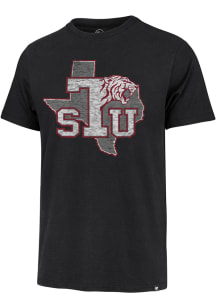 47 Texas Southern Tigers Black Premier Franklin State Logo Short Sleeve Fashion T Shirt