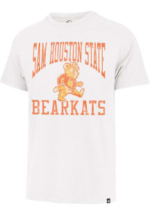 47 Sam Houston State Bearkats White Big Ups Franklin Vintage Logo Short Sleeve Fashion T Shirt
