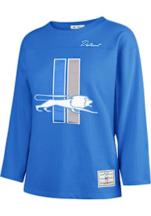 47 Detroit Lions Womens Blue Game LS Tee