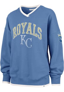 47 Kansas City Royals Womens Blue Daze Crew Sweatshirt