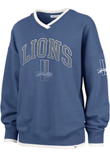 47 Detroit Lions Womens Blue Daze Crew Sweatshirt