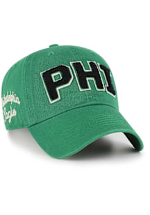 47 Philadelphia Eagles Green Zoey Clean Up Womens Adjustable Hat