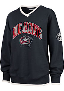 47 Columbus Blue Jackets Womens Navy Blue Daze Crew Sweatshirt