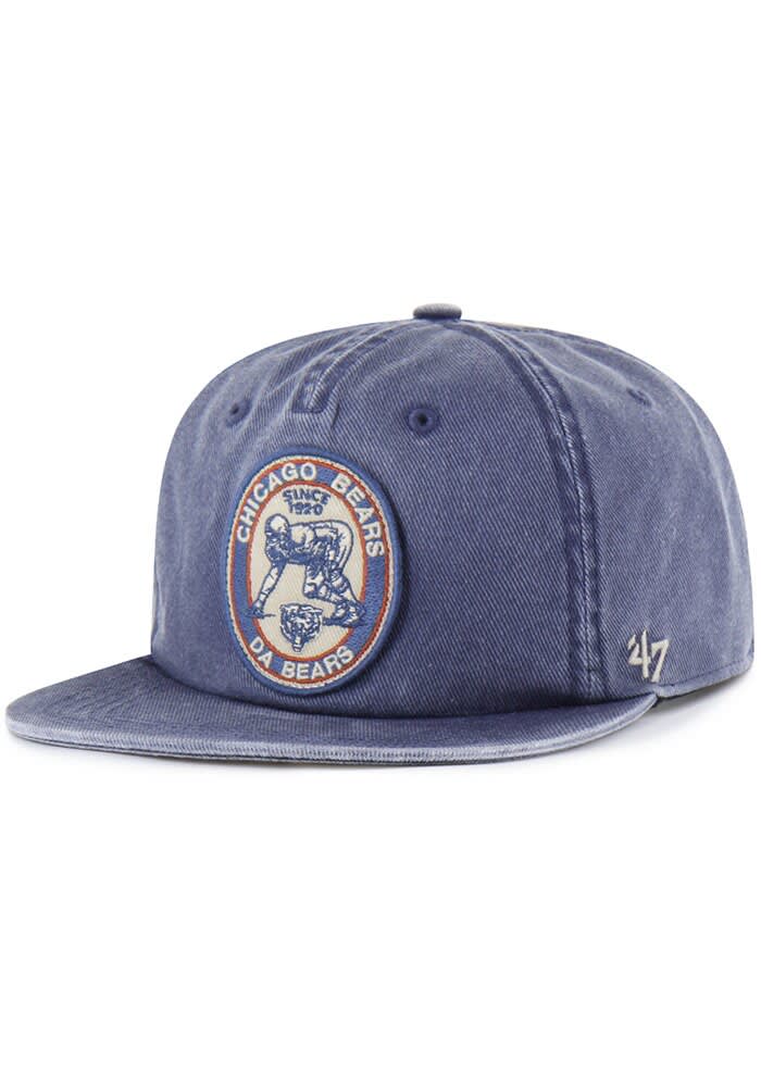 Chicago Bears 47 NAVY Boot Path Captain Snapback Hat - 48023709
