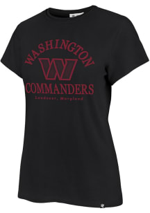 47 Washington Commanders Womens Black Frankie Short Sleeve T-Shirt