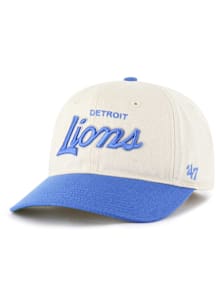 47 Detroit Lions Mens White Crosstown TT Franchise Fitted Hat