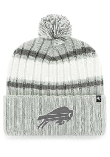 47 Buffalo Bills Grey Tonal Plateau Cuff Mens Knit Hat