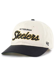 47 Pittsburgh Steelers Mens White Crosstown TT Franchise Fitted Hat